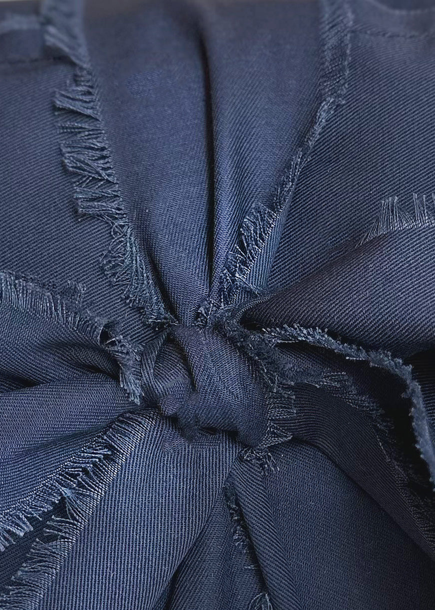 Dark Blue Sateen Burial Shroud