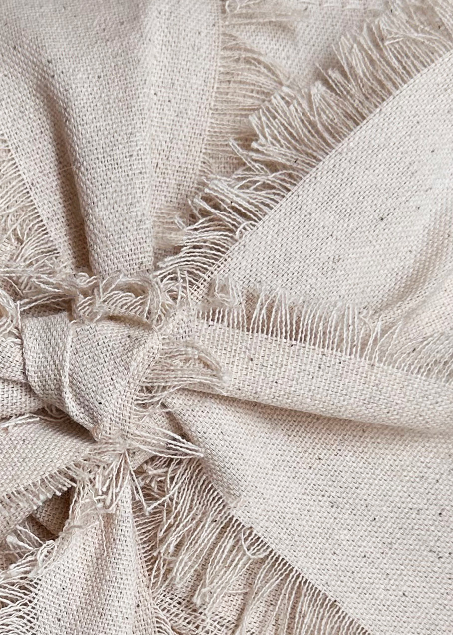 Beige Natural Cotton Burial Shroud