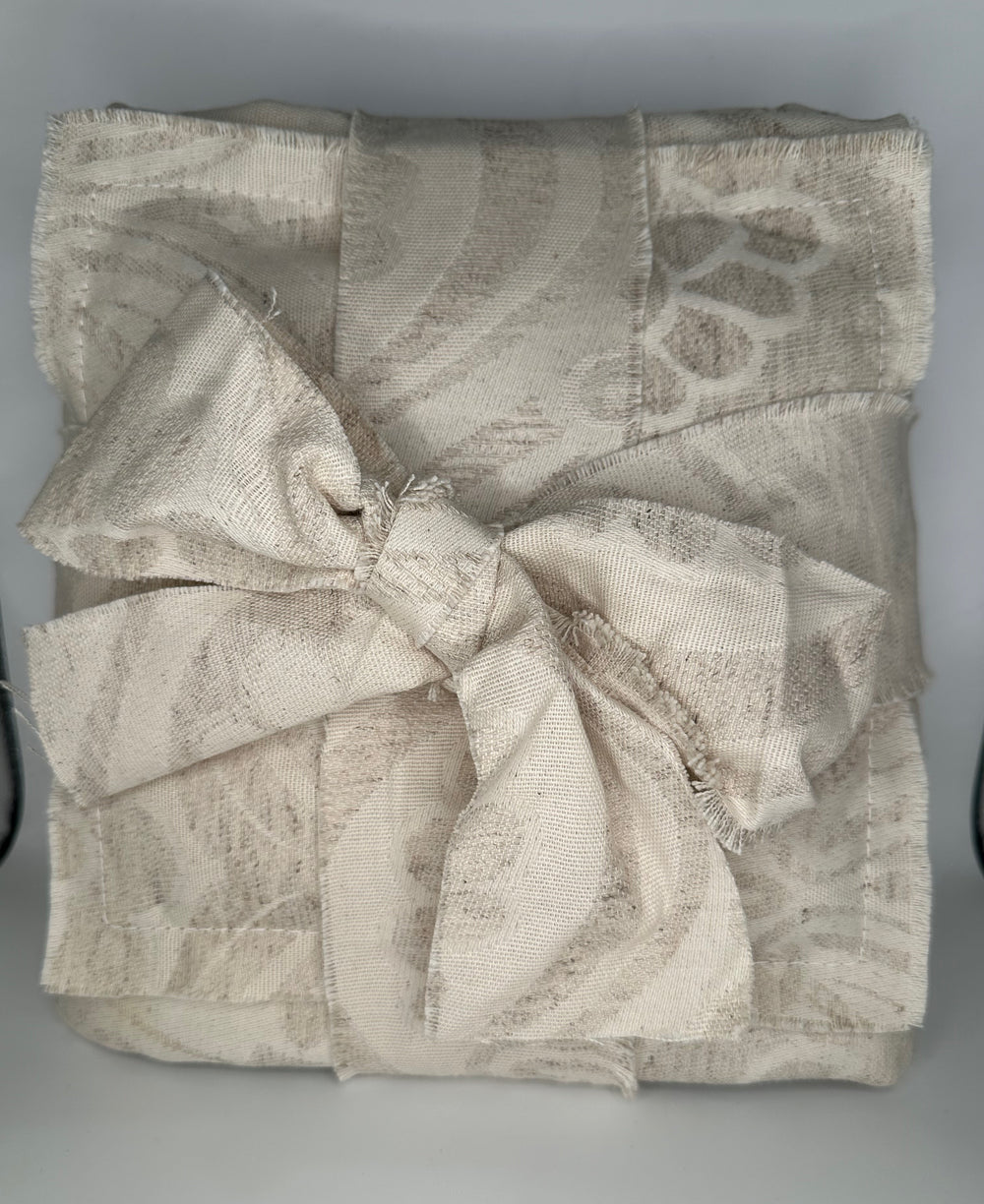 Patterned Beige Cotton Burial Shroud