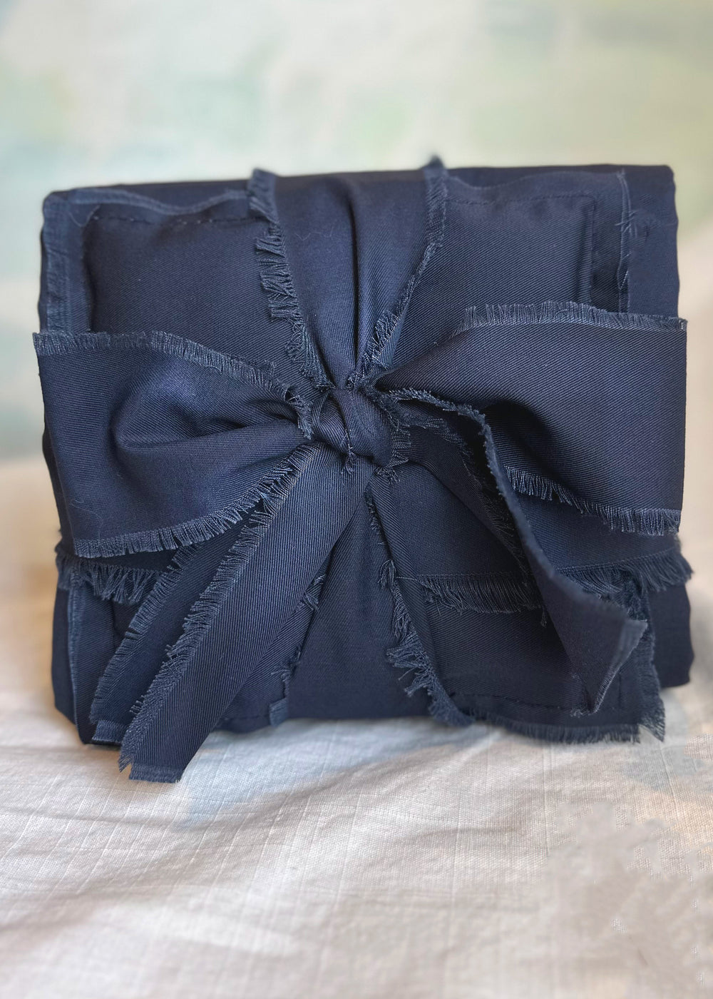Dark Blue Sateen Burial Shroud